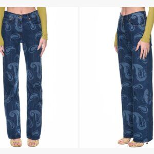 JACQUEMUS Le De Nîmes Bordado - Paisley Jeans